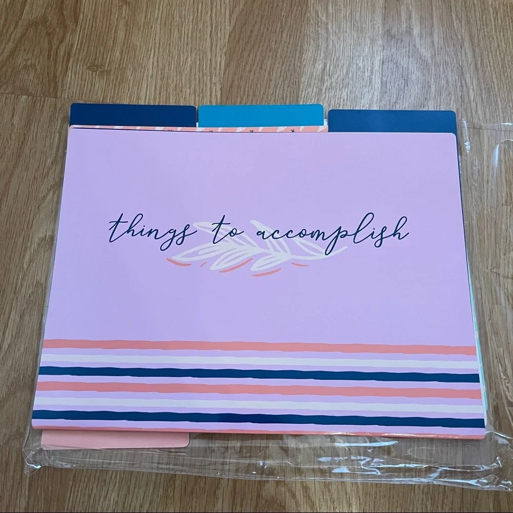 Decorative reversible Filing Folders (Set of 9)